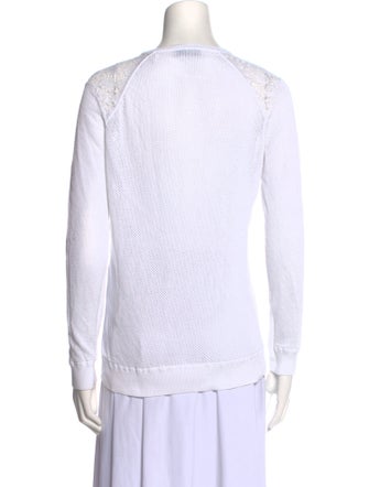 Sandro Crew Neck Long Sleeve Sweatshirt