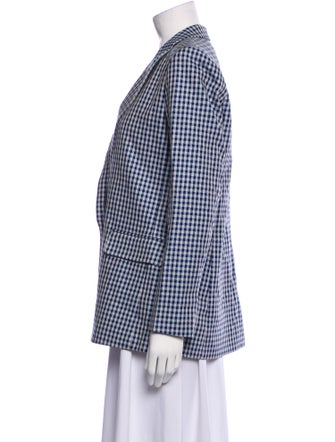 Sandro Plaid Print Blazer