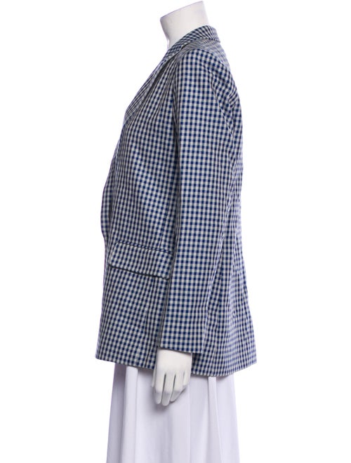Sandro Plaid Print Blazer