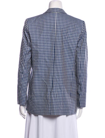 Sandro Plaid Print Blazer