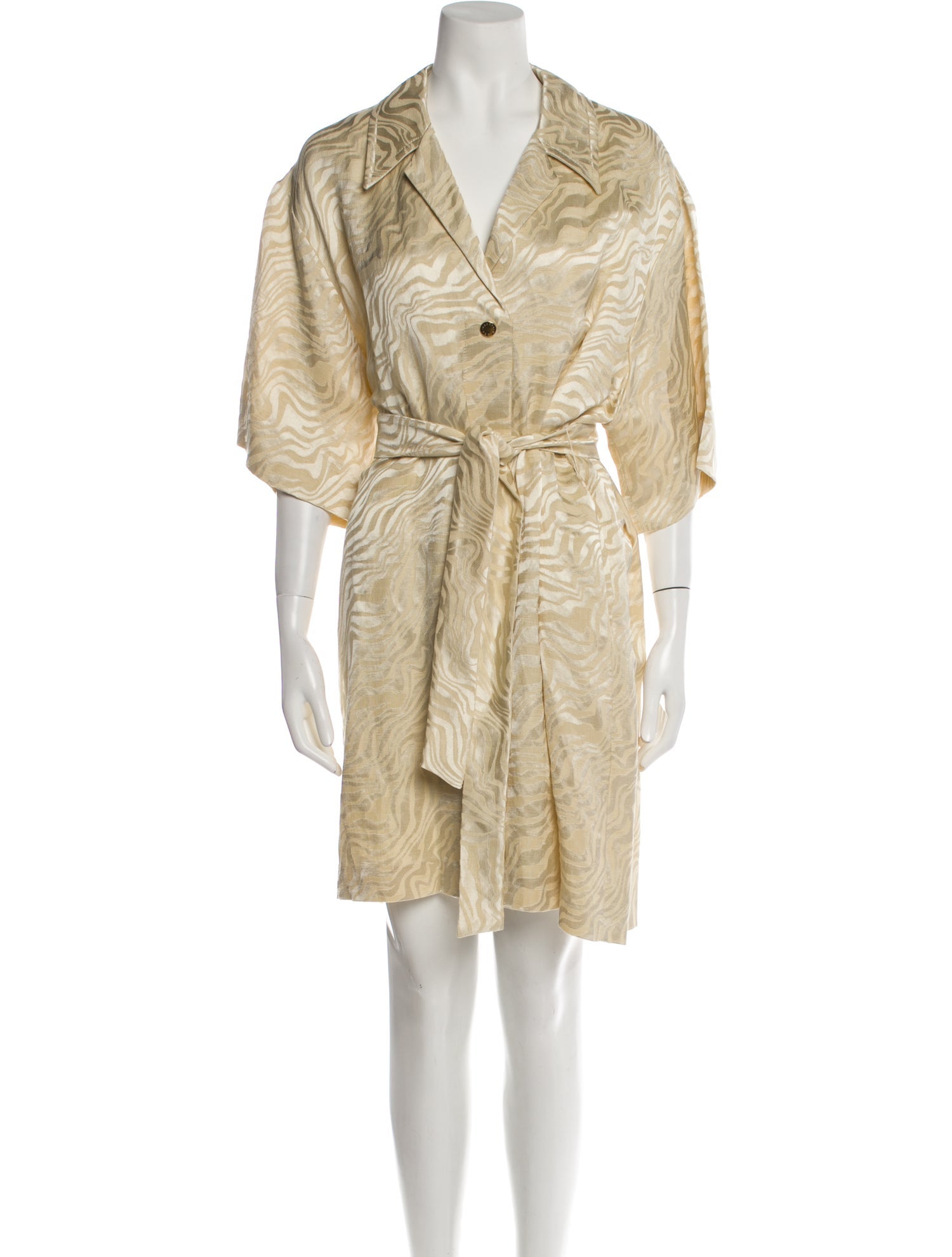 Sandro V-Neck Knee-Length Dress