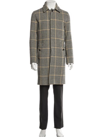 Sandro Houndstooth Print Parka