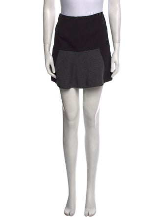 Sandro Colorblock Pattern Mini Skirt