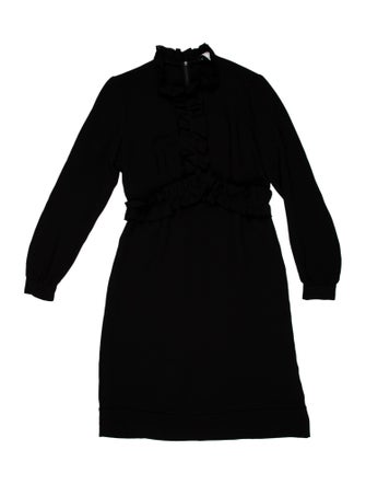 Sandro Mock Neck Knee-Length Dress