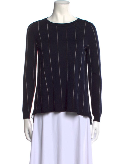 Sandro Striped Bateau Neckline Sweater