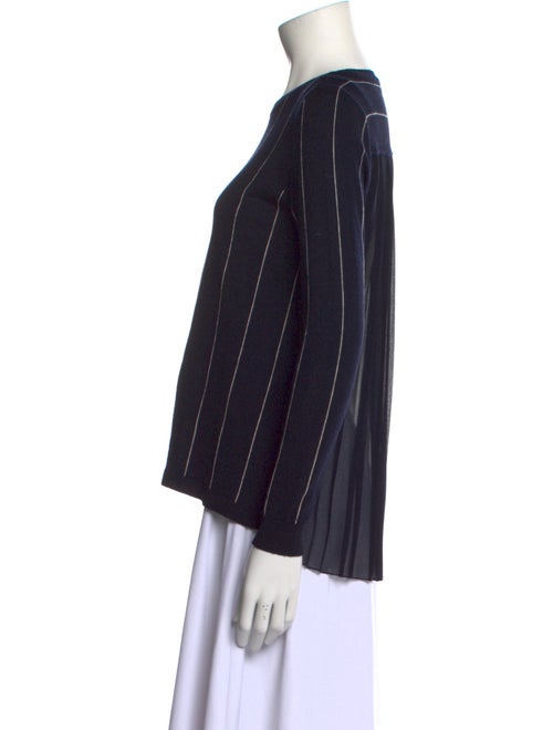 Sandro Striped Bateau Neckline Sweater