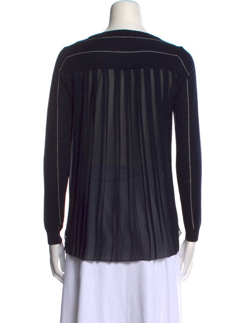 Sandro Striped Bateau Neckline Sweater