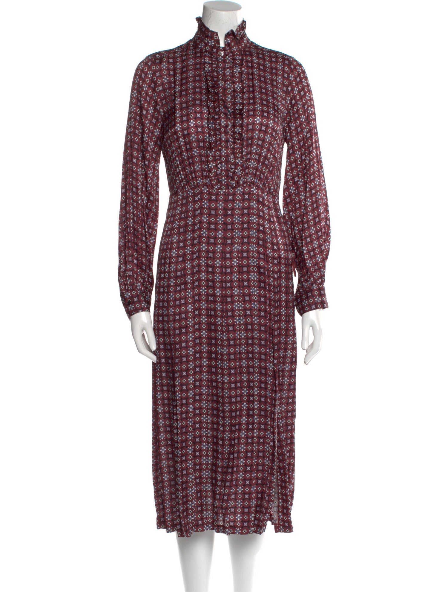 Sandro Floral Print Long Dress