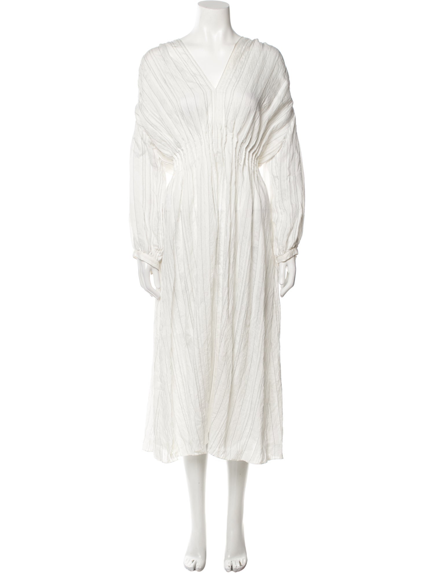 Sandro V-Neck Long Dress