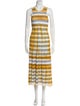 Sandro Striped Long Dress