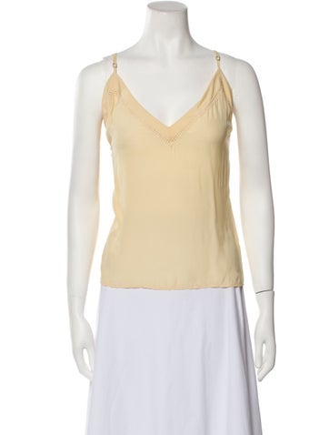 Sandro Tops V-Neck Sleeveless Top L