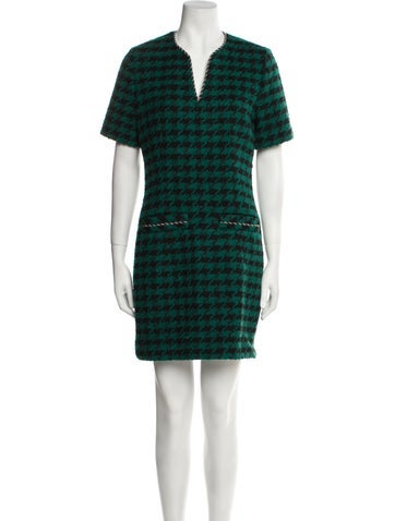 Sandro Dresses Houndstooth Print Mini Dress XS