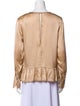 Sandro Silk Crew Neck Blouse