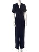 Sandro V-Neck Jumpsuit