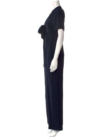 Sandro V-Neck Jumpsuit