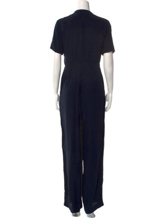Sandro V-Neck Jumpsuit