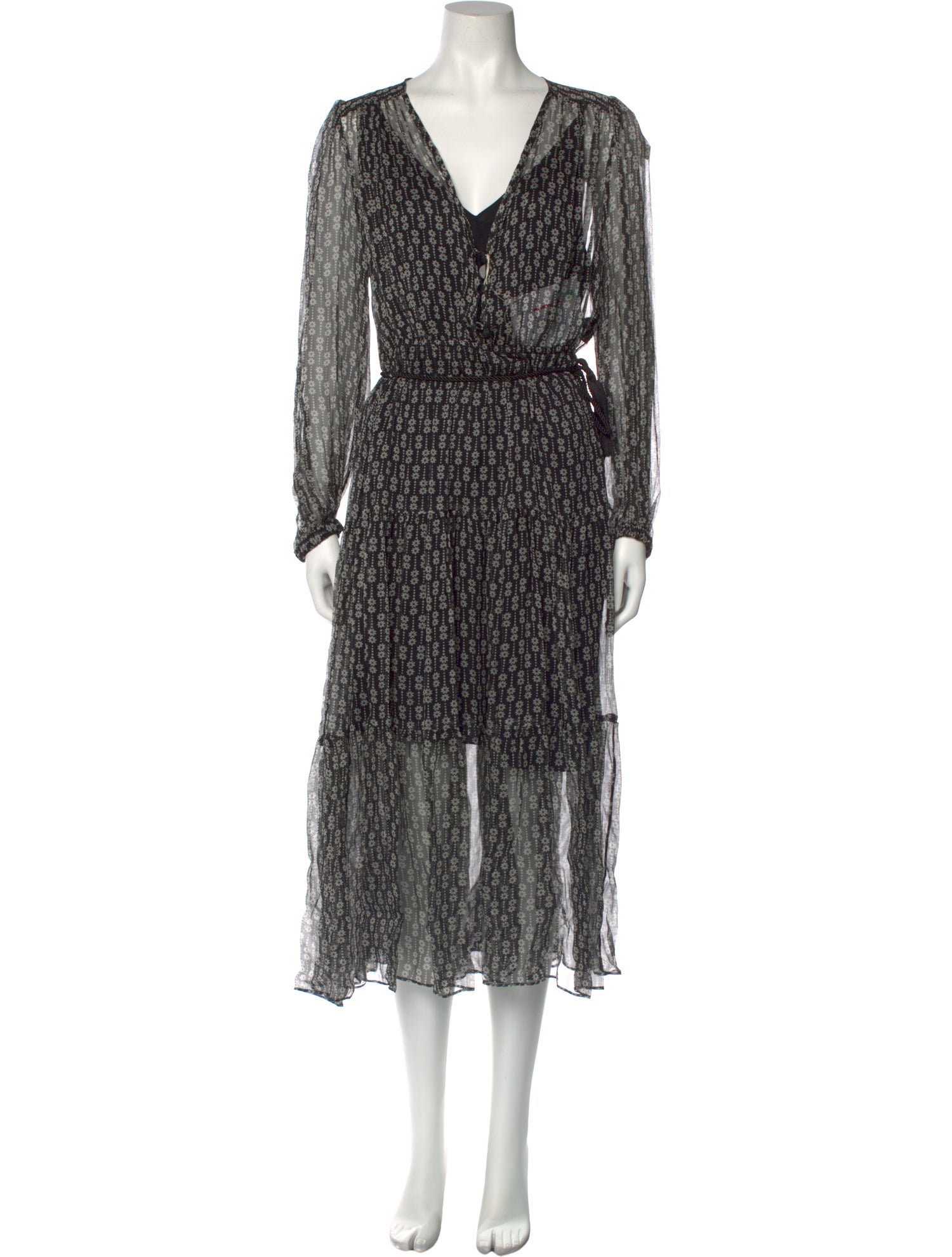 Sandro Silk Midi Length Dress