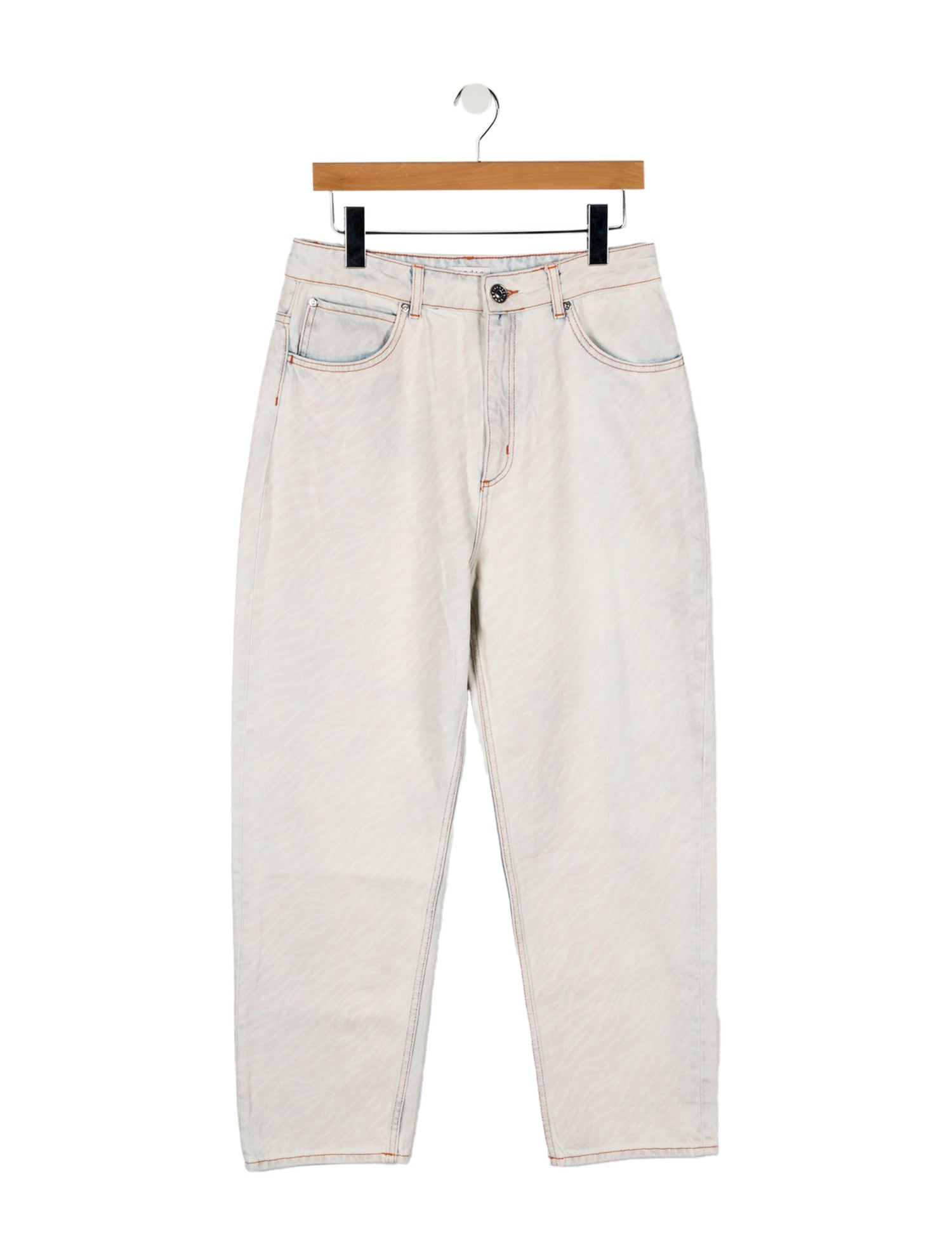 Sandro High-Rise Straight Leg Jeans