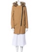 Sandro Virgin Wool Fur Coat