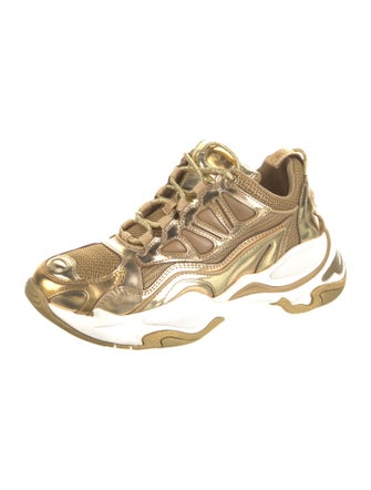 Sandro Patent Leather Chunky Sneakers