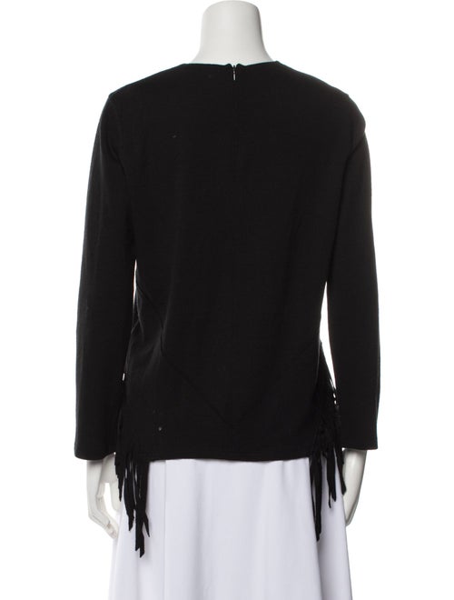 Sandro Crew Neck Long Sleeve Top