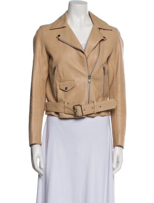 Sandro Leather Biker Jacket