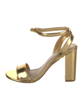 Sandro Patent Leather Sandals