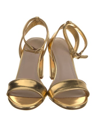 Sandro Patent Leather Sandals