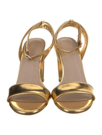Sandro Patent Leather Sandals
