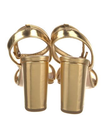 Sandro Patent Leather Sandals