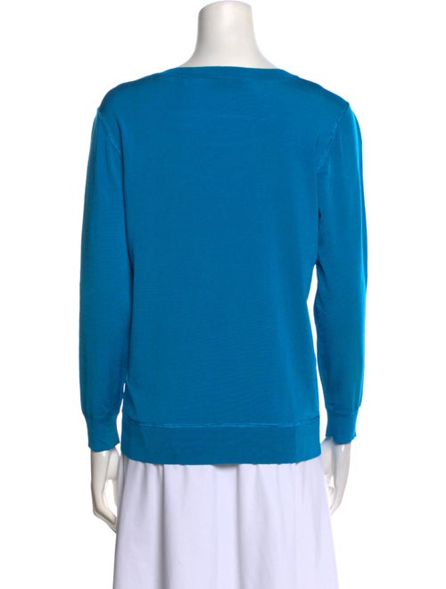 Sandro Scoop Neck Long Sleeve Sweatshirt