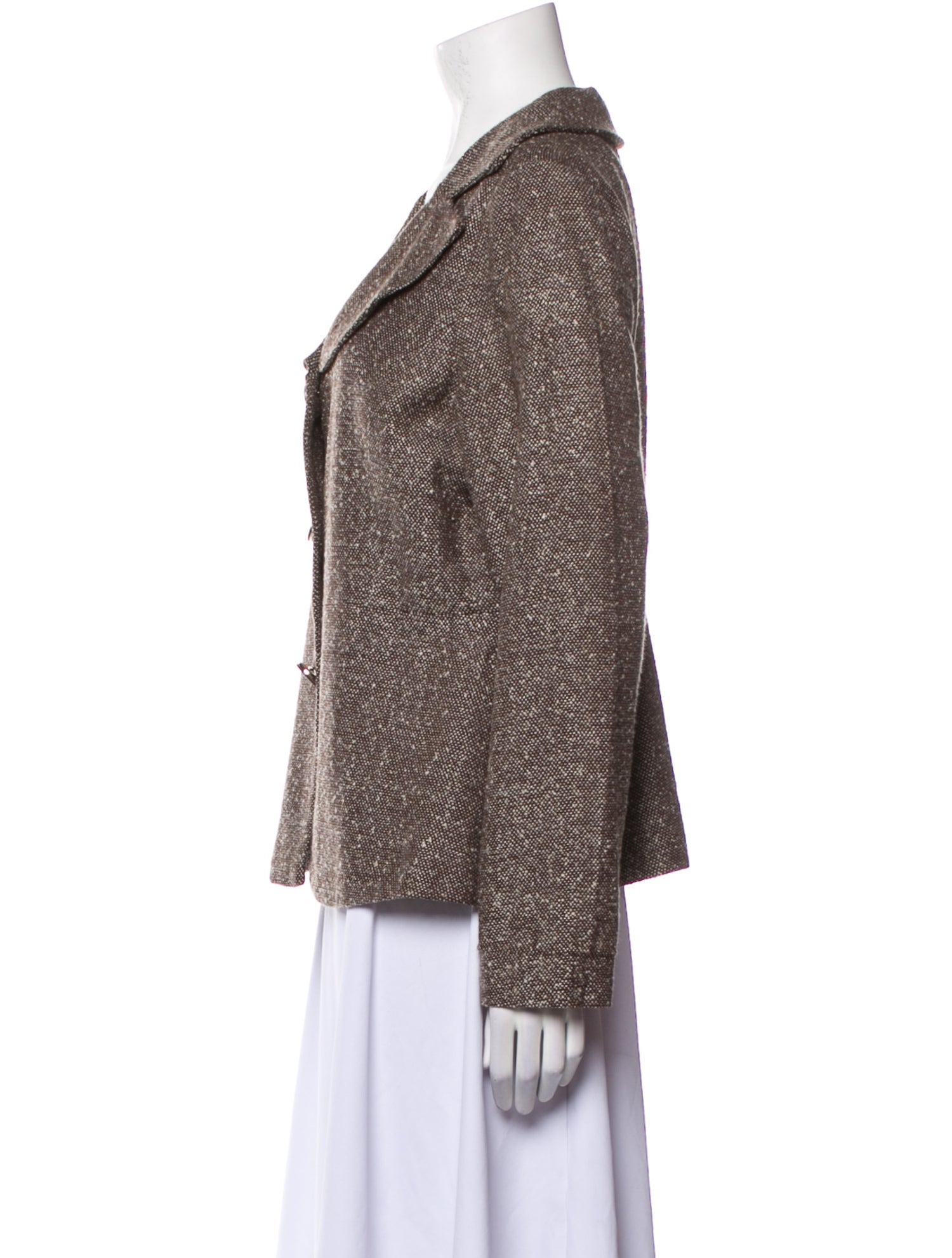 Sandro Tweed Pattern Blazer