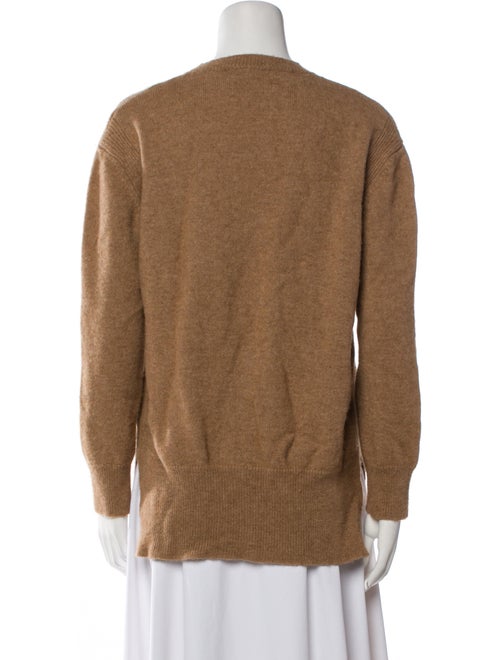 Sandro Camel Hair Crew Neck Sweater
