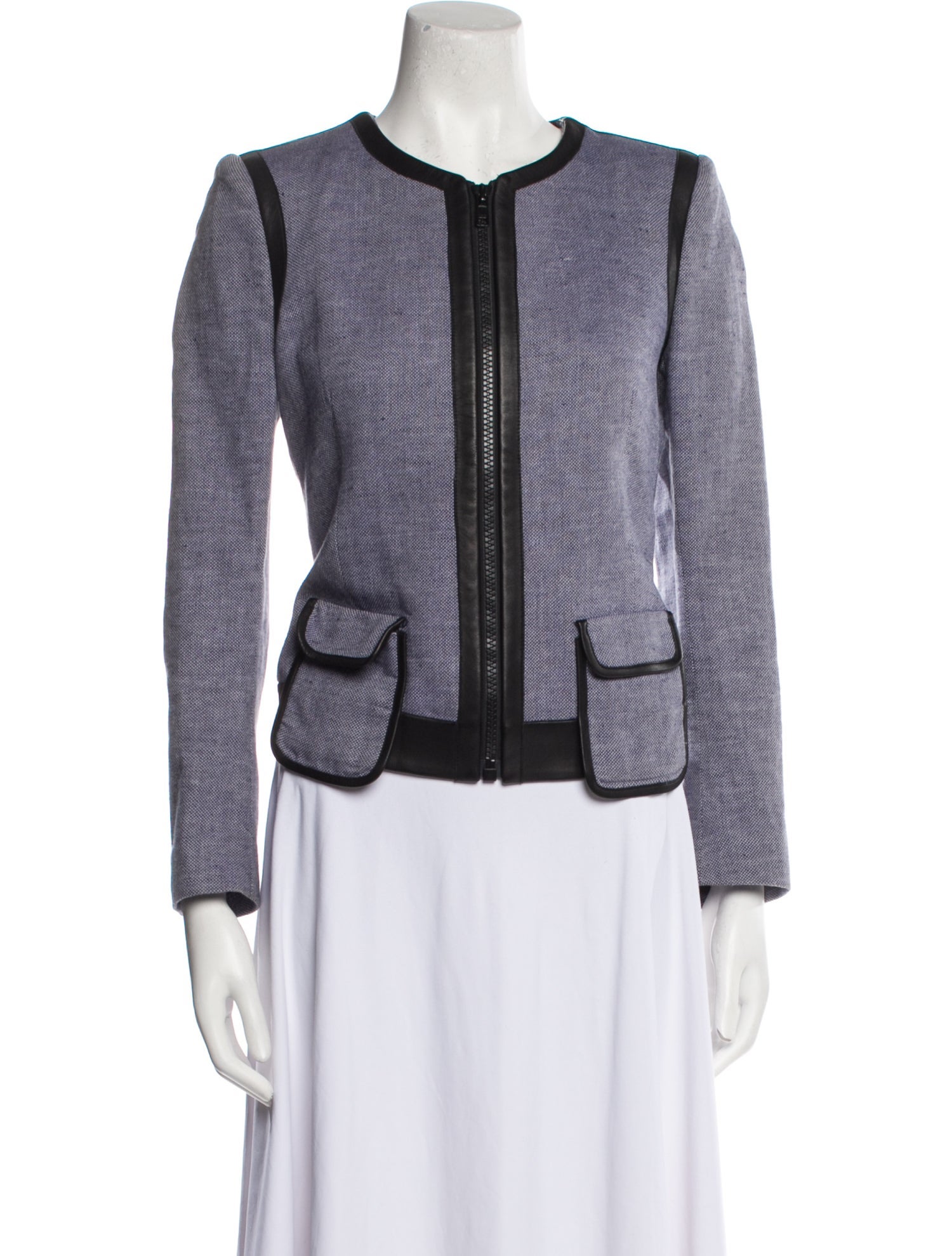 Sandro Tweed Pattern Jacket