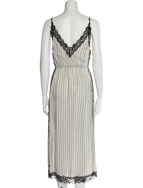 Sandro Striped Midi Length Dress