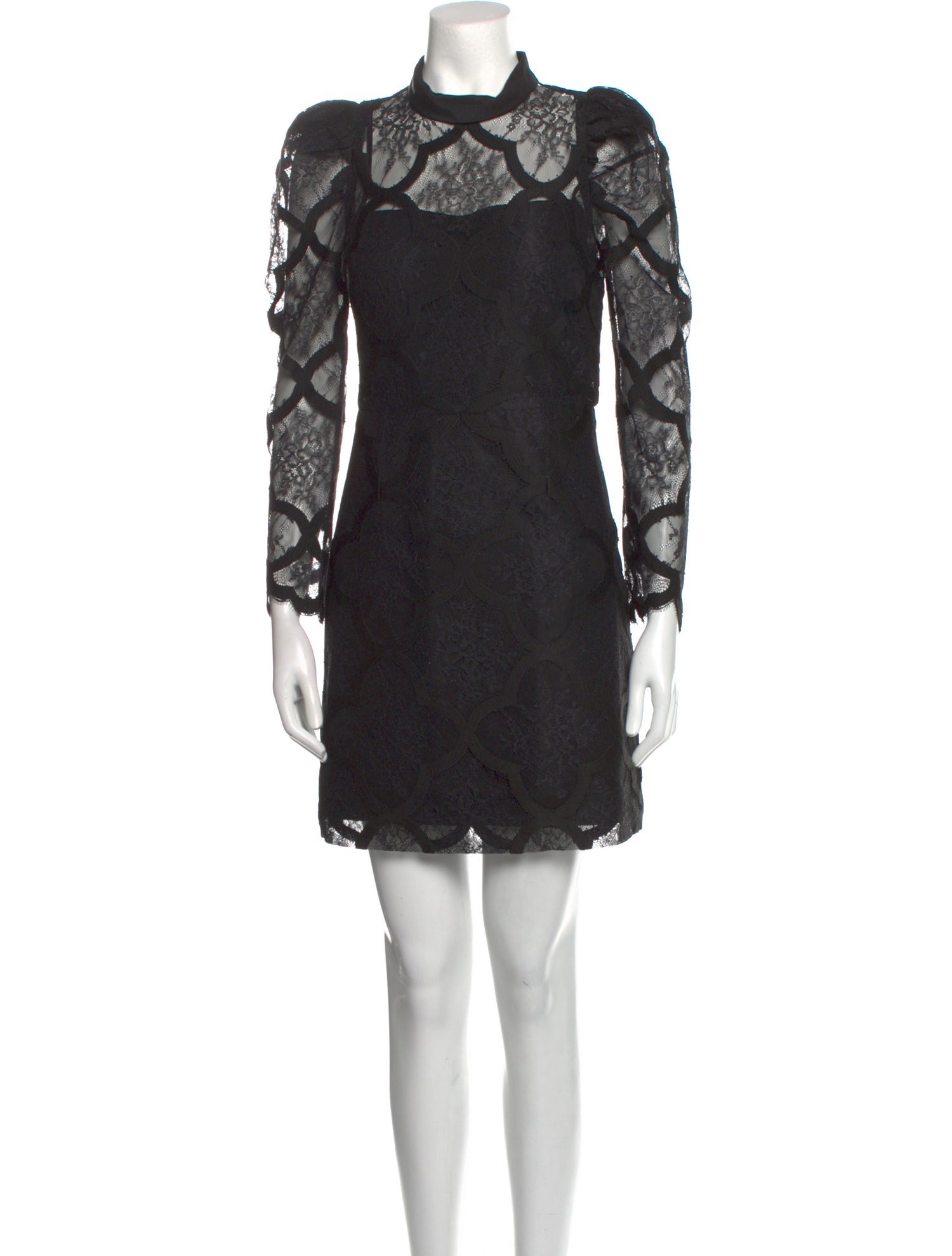 Sandro Lace Pattern Mini Dress - Black Dresses, Clothing - WS2178284 | The  RealReal
