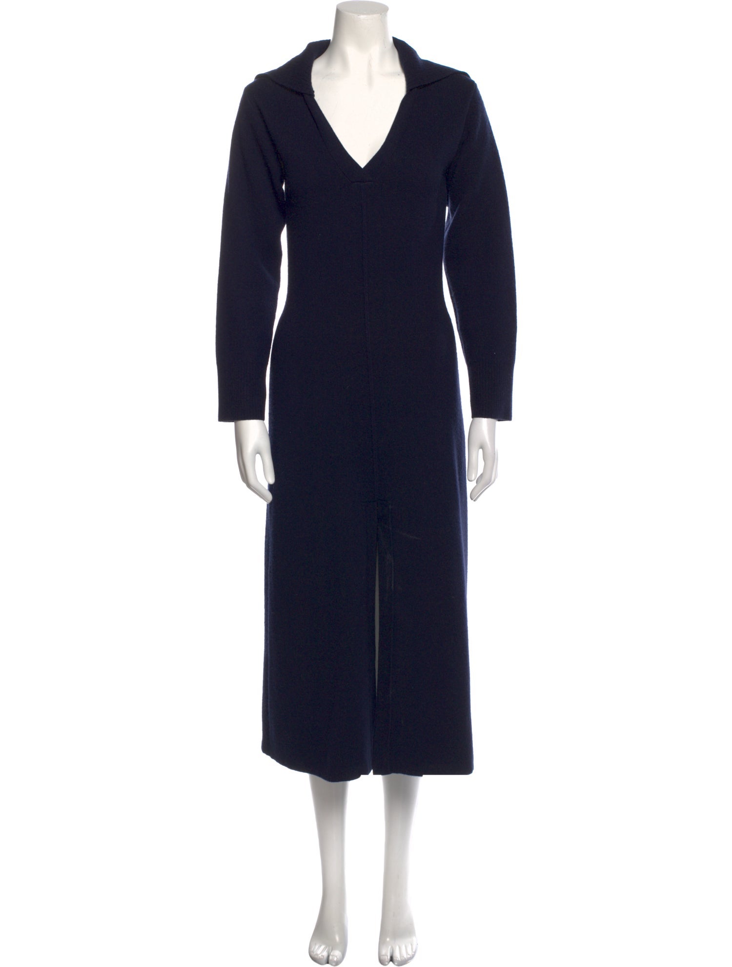 Sandro V-Neck Long Dress