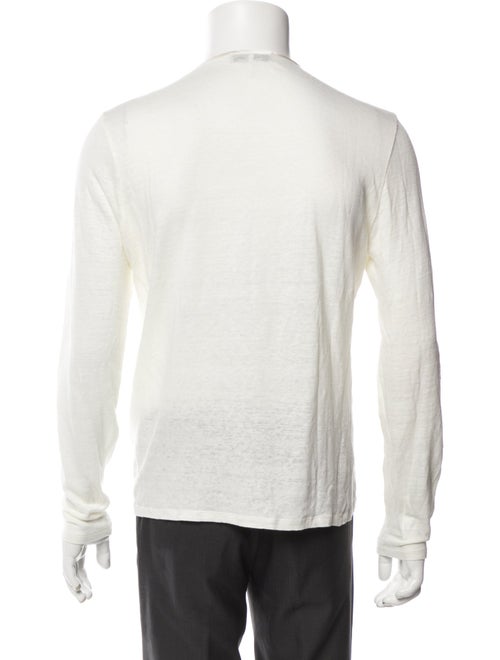 Sandro Linen Crew Neck Henley
