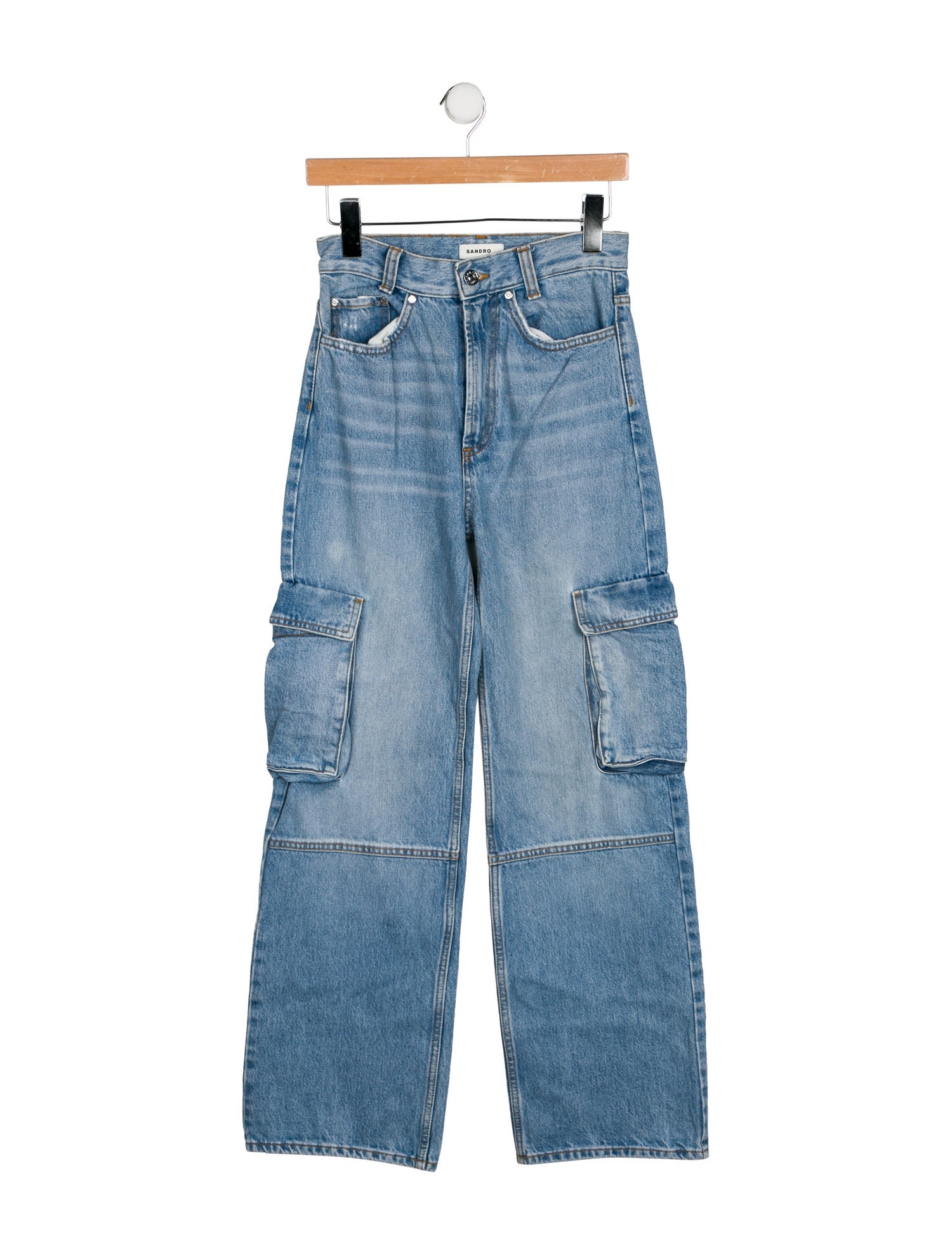Sandro High-Rise Wide Leg Jeans