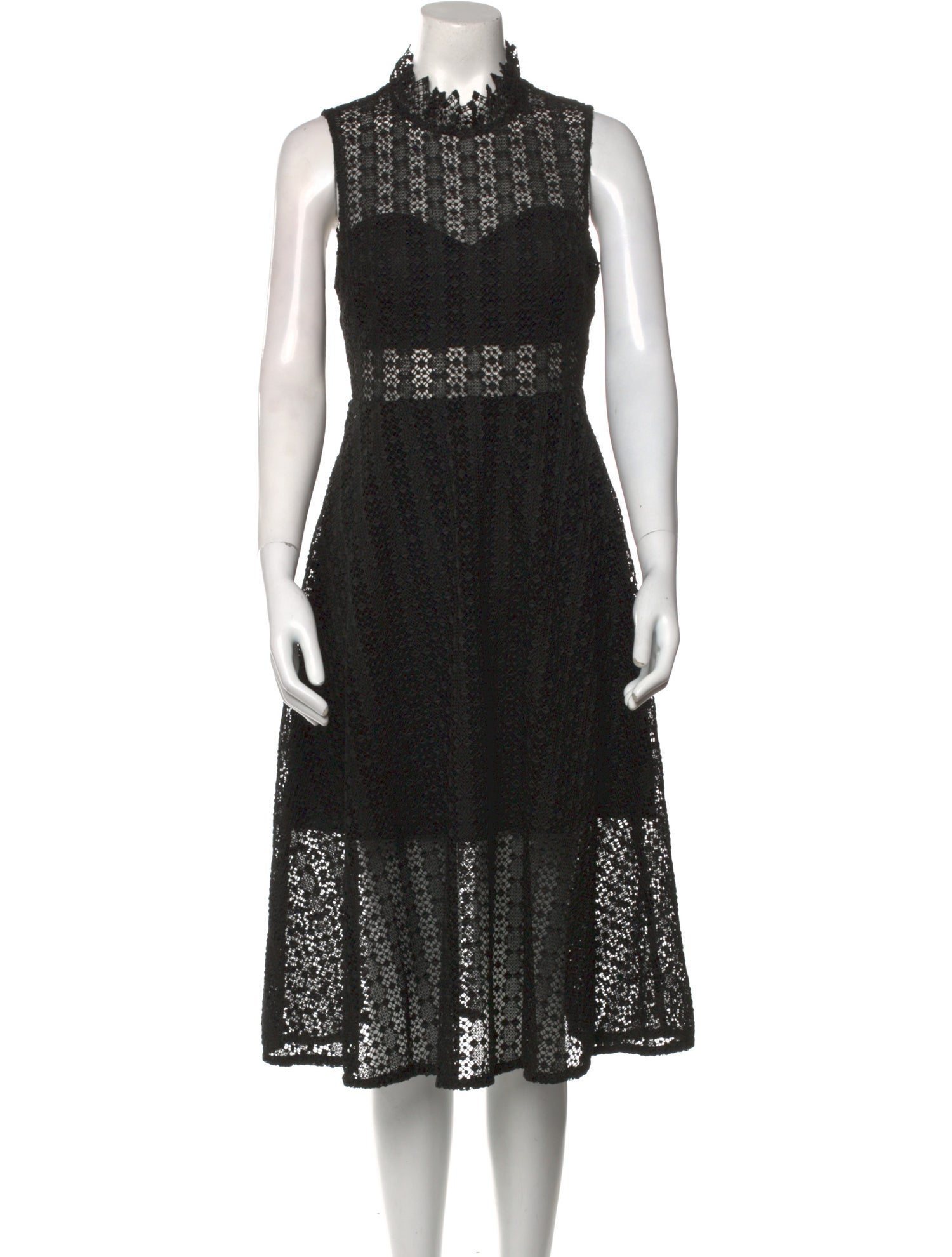 Sandro Lace Pattern Midi Length Dress - Black Dresses, Clothing - WS2178832 | The RealReal Sandro Lace Pattern Midi Length Dress - Black Dresses, Clothing - WS2178832 | The RealReal