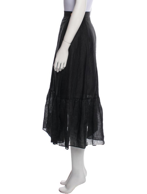 Sandro Linen Midi Length Skirt