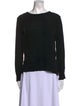 Sandro Bateau Neckline Long Sleeve Top
