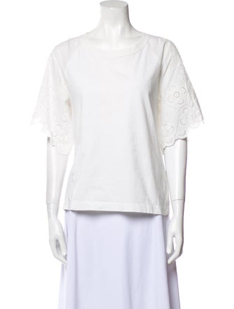 Sandro Bateau Neckline Short Sleeve T-Shirt