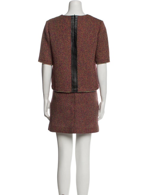 Sandro Tweed Pattern Skirt Set