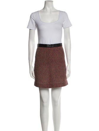 Sandro Tweed Pattern Skirt Set