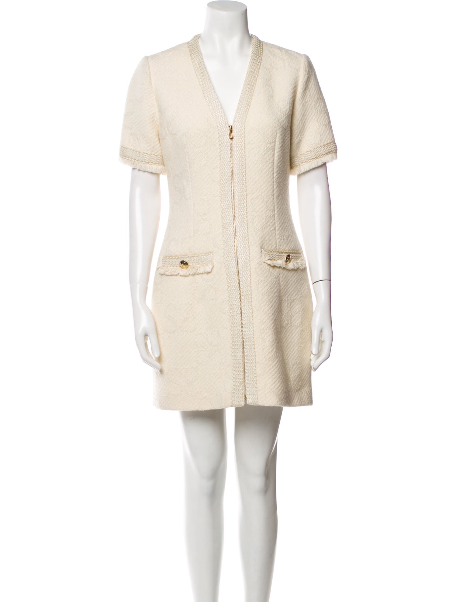 Sandro V-Neck Mini Dress