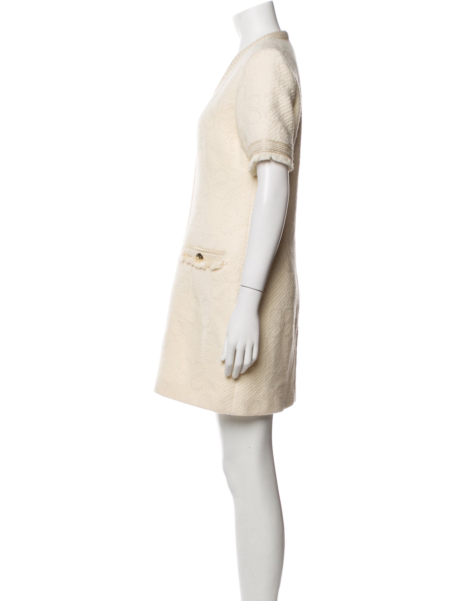 Sandro V-Neck Mini Dress