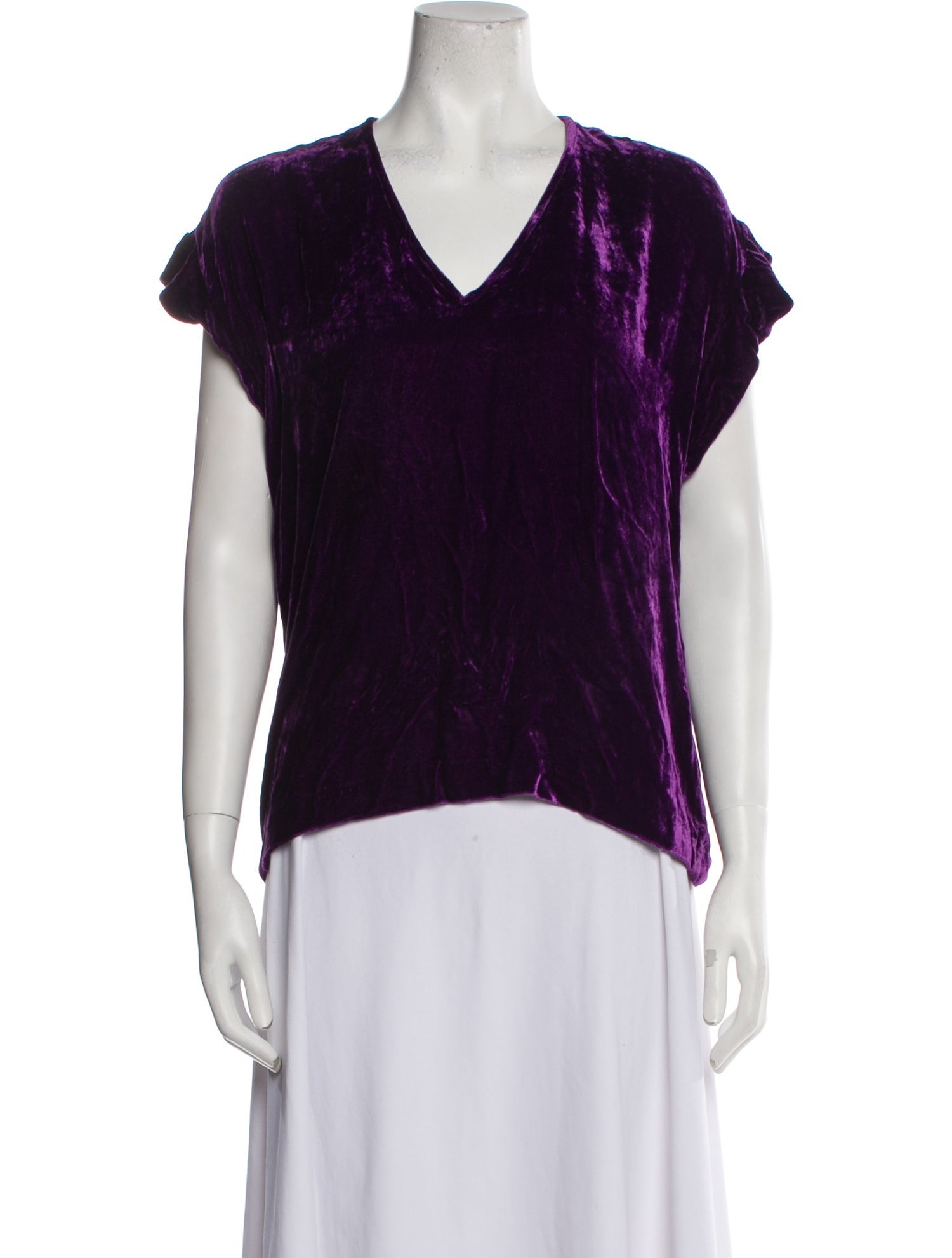 Sandro V-Neck Short Sleeve Top