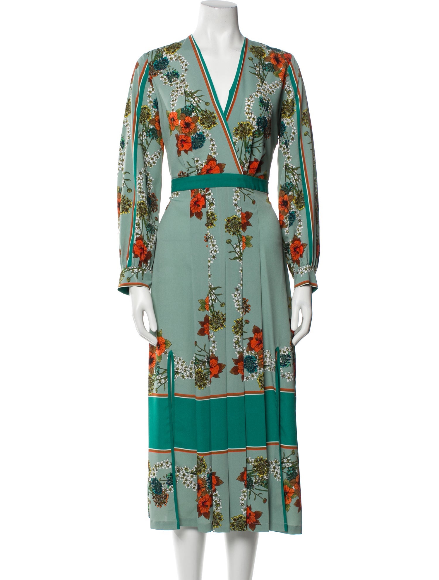knee length dresses for ladies SANDRO JOSEPHINA FLORAL-PRINT MAXI DRESS IN VISCOSE main image 1