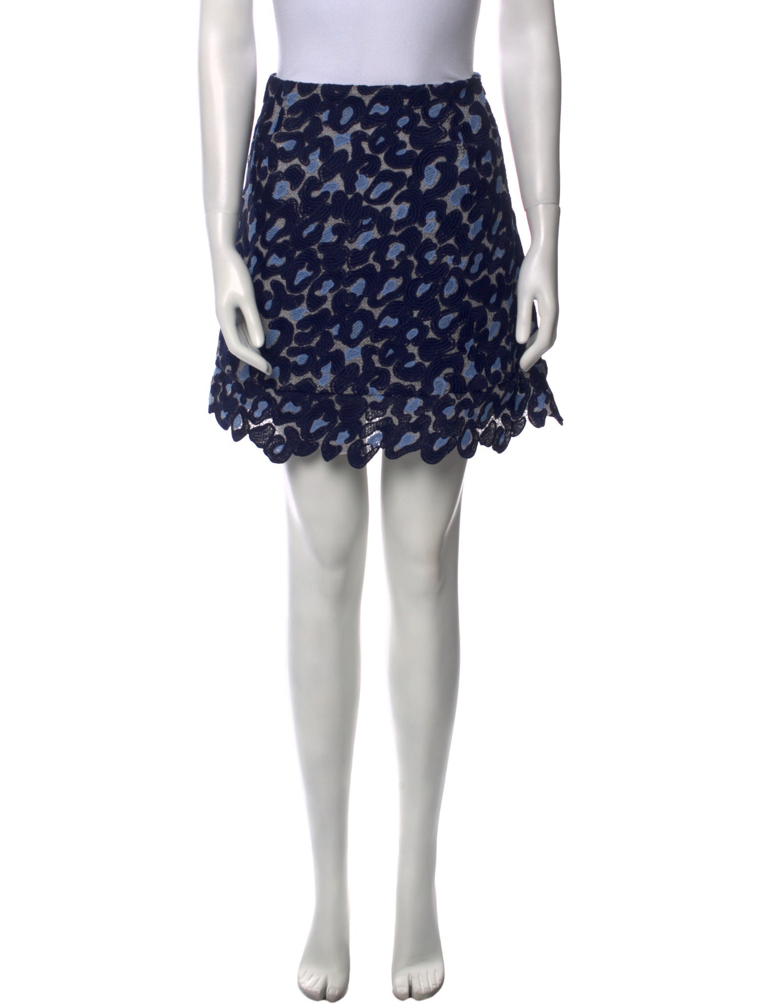 Sandro Printed Mini Skirt